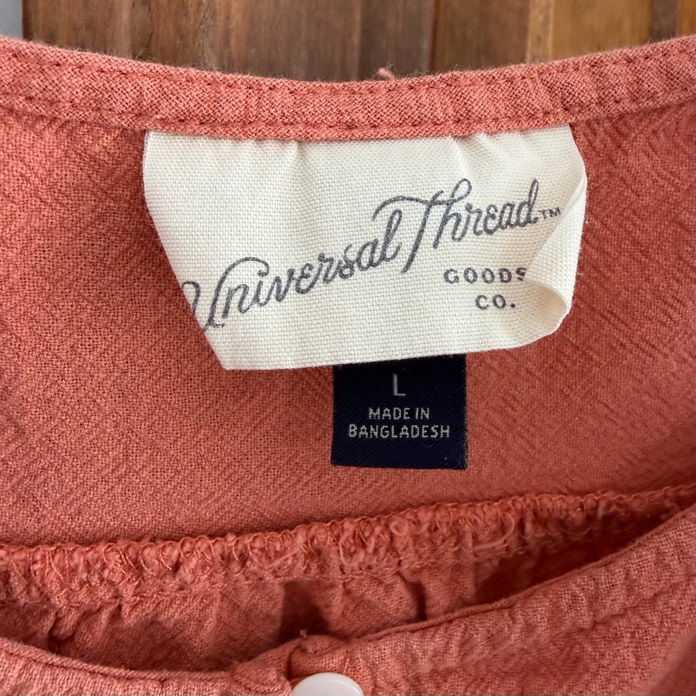 Universal Thread Apricot Flutter Sleeve Tiered Bu… - image 5